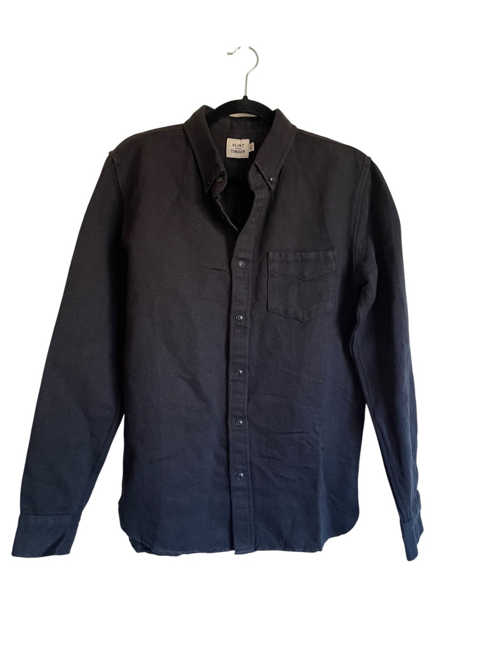 Flint and Tinder Thick Long-Sleeve Button-Down Hemp/Cotton Shirt NWOT